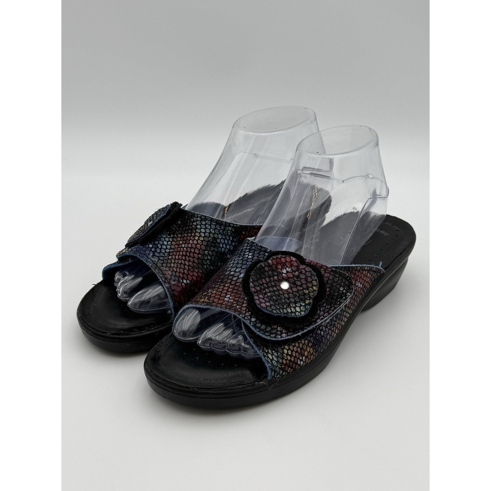 Women's Flexus Spring Step Fabia Slide Multicolor Snakeskin  Size 39/8.5 US